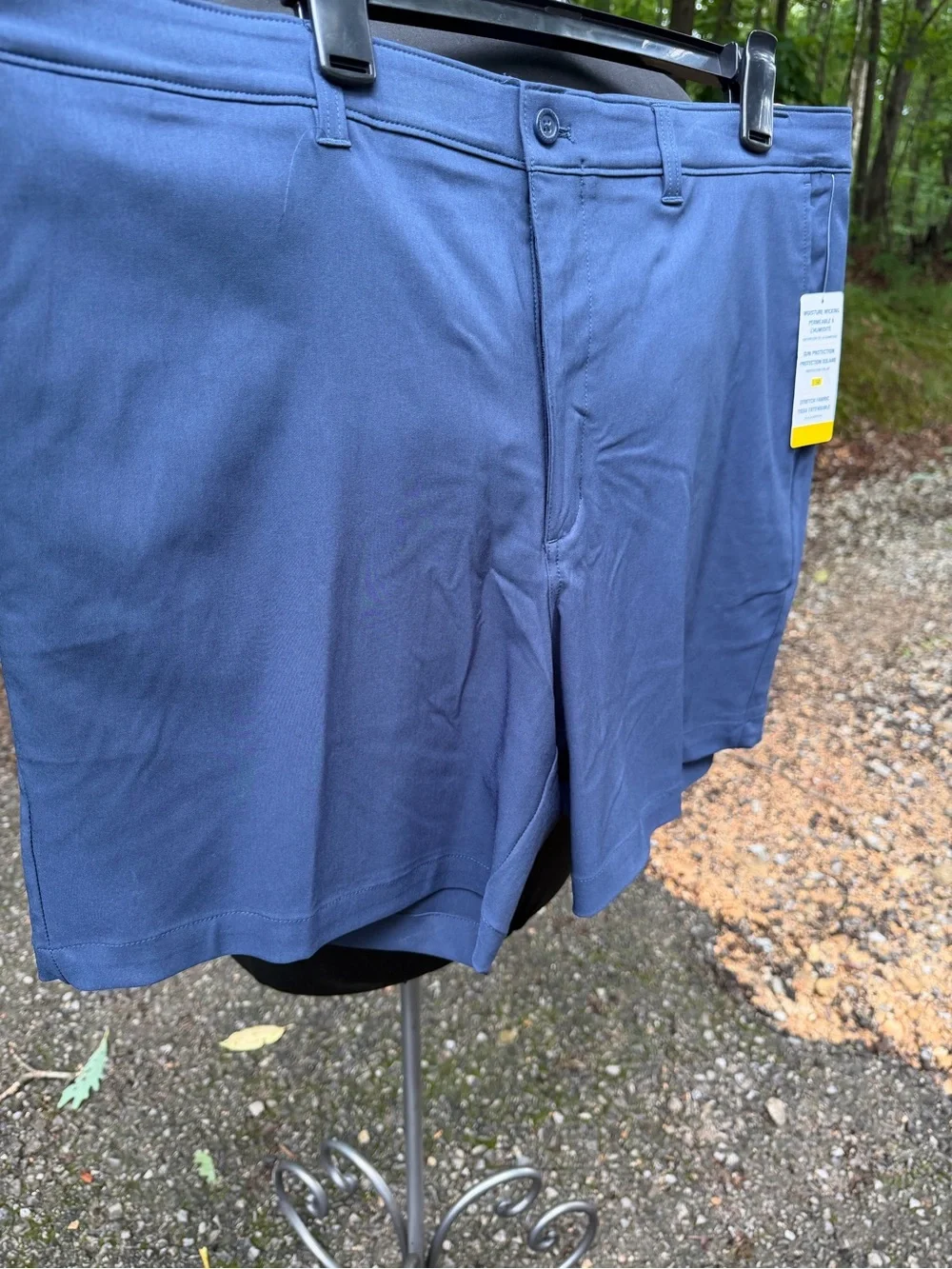 Classic Navy Flat-Front Men's Shorts